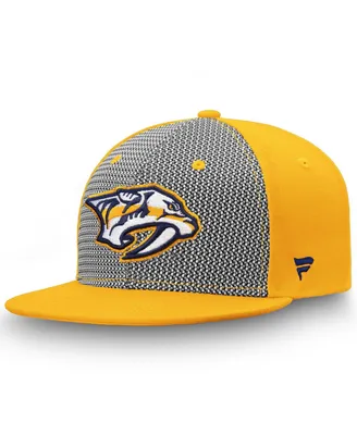 Men's Fanatics Gray, Gold Nashville Predators Versalux Fitted Hat