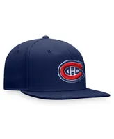 Men's Fanatics Navy Montreal Canadiens Core Primary Logo Fitted Hat