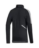 Men's adidas Black Real Salt Lake Cold.rdy Raglan Warmup Pullover Jacket