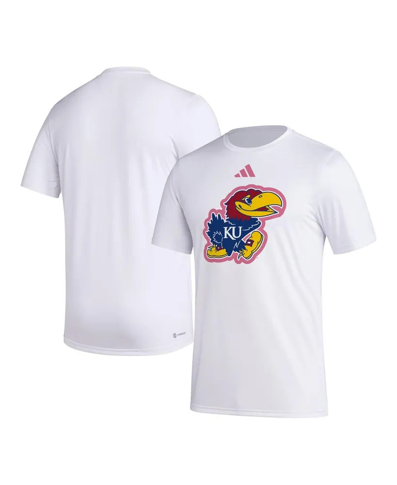 Men's adidas White Kansas Jayhawks Pregame Aeroready T-shirt