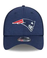 Men's New Era Navy England Patriots Stripe 39THIRTY Flex Hat