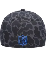 Men's New Era Black Los Angeles Rams Amoeba Camo 59FIFTY Fitted Hat