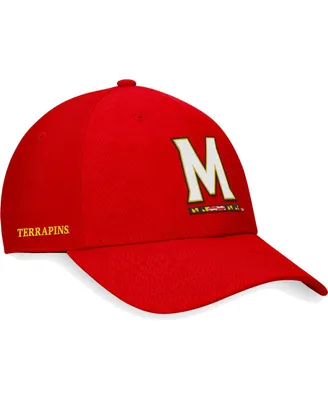 Men's Top of the World Red Maryland Terrapins Deluxe Flex Hat