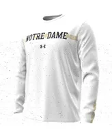 Men's Under Armour White Notre Dame Fighting Irish 2023 Aer Lingus College Football Classic Performance Long Sleeve T-shirt