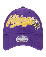 Women's New Era Purple Minnesota Vikings Cheer 9FORTY Adjustable Hat