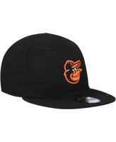 Infant Boys and Girls New Era Black Baltimore Orioles My First 9FIFTY Adjustable Hat