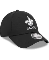 Men's New Era Black New Orleans Saints Main B-Dub 9FORTY Adjustable Hat