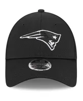 Men's New Era Black New England Patriots Main B-Dub 9FORTY Adjustable Hat