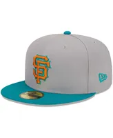 Men's New Era Gray, Teal San Francisco Giants 59FIFTY Fitted Hat