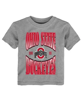 Toddler Boys and Girls Heather Gray Ohio State Buckeyes Top Class T-shirt