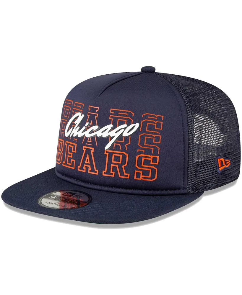 Men's New Era Navy Chicago Bears Instant Replay 9FIFTY Snapback Hat