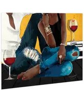 Empire Art Direct "Chill" Frameless Free Floating Tempered Glass Panel Graphic Wall Art, 32" x 48" x 0.2" - Multi