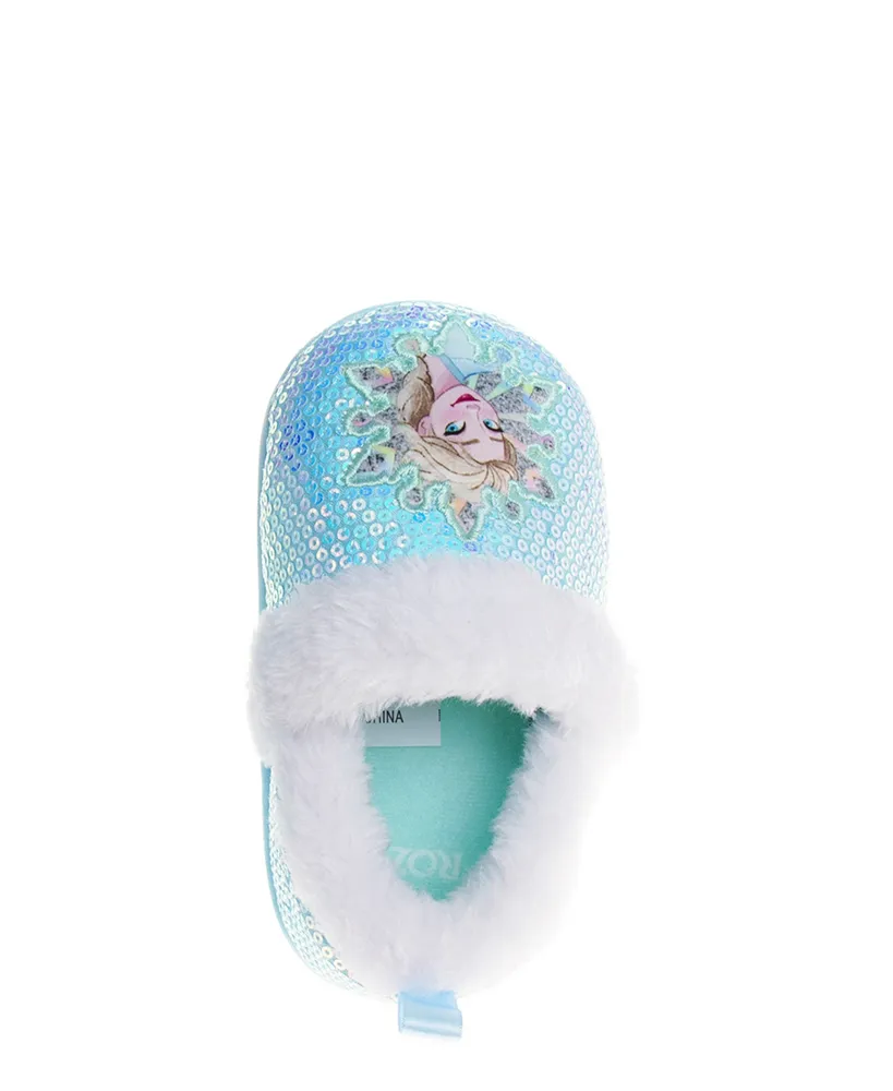 Disney Toddler Girls Frozen Cheerful Sisters Dual Sizes House Slippers