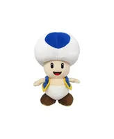 Little Buddy Super Mario All Star Blue Toad 8 Inch Plush Figure