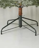 Seasonal Sierra Pine 9' Pe Lightly Flocked Tree, 2255 Tips, 400 Warm LEDs, Remote, Storage Bag, Ez-Connect Pole