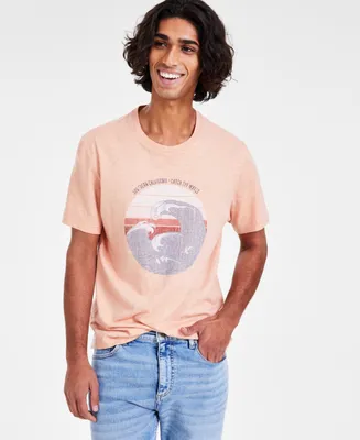 Sun + Stone Men's Catch the Waves Graphic T-Shirt, Created for Macy's