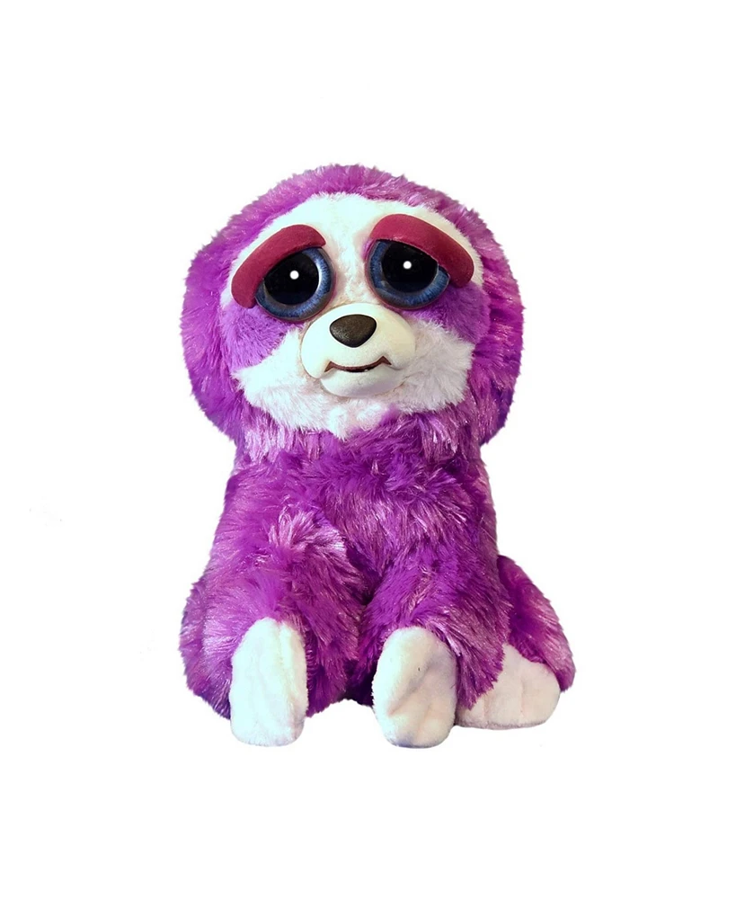 William Mark Feisty Pets Lightningbolt Lucy Purple Sloth Plush Figure