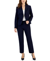 Le Suit Women's Two-Button Blazer & Pants Suit, Regular Petite