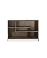 Finch 42" Wood and Metal Accent Bookcase