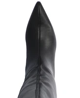 Journee Collection Women's Tullip Kitten Heel Pointed Toe Knee High Dress Boots