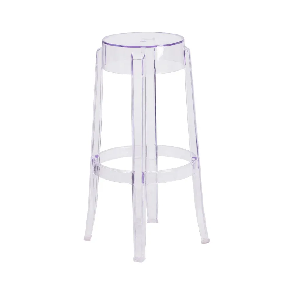 Emma+Oliver 29.75'' High Transparent Barstool