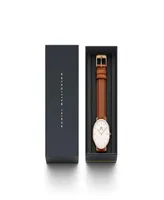 Daniel Wellington Men's Classic Durham Brown Leather Watch 40mm