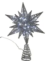 Kurt Adler 11" Pre-lit Twinkling Led 60-Light Starburst Tree Topper