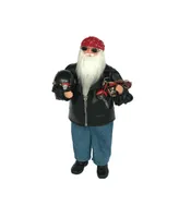 Santa's Workshop 18" Biker Claus