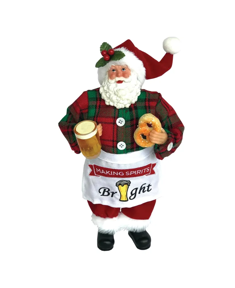 Santa's Workshop 12" Making Spirits Bright Santa