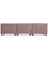 Closeout! Kathya 120" 3-Pc. Fabric Modular Sofa, Created for Macy's