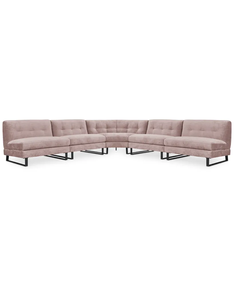 Closeout! Kathya 157" -Pc. Fabric Modular Sectional