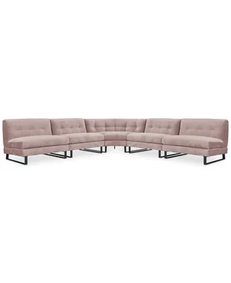 Closeout! Kathya 157" -Pc. Fabric Modular Sectional