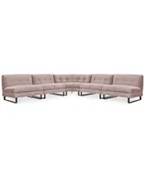 Closeout! Kathya 157" -Pc. Fabric Modular Sectional