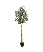 Nearly Natural 84" Artificial Olive Tree