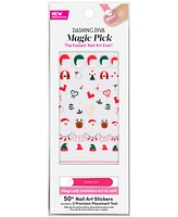 Dashing Diva Magic Pick 3D Nail Art Stickers - Holiday Cheers