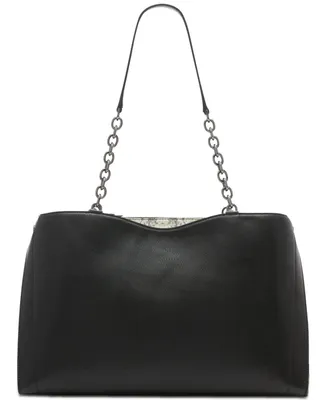 Calvin Klein Nova Colorblocked Triple Compartment Tote Bag with Chain Strap