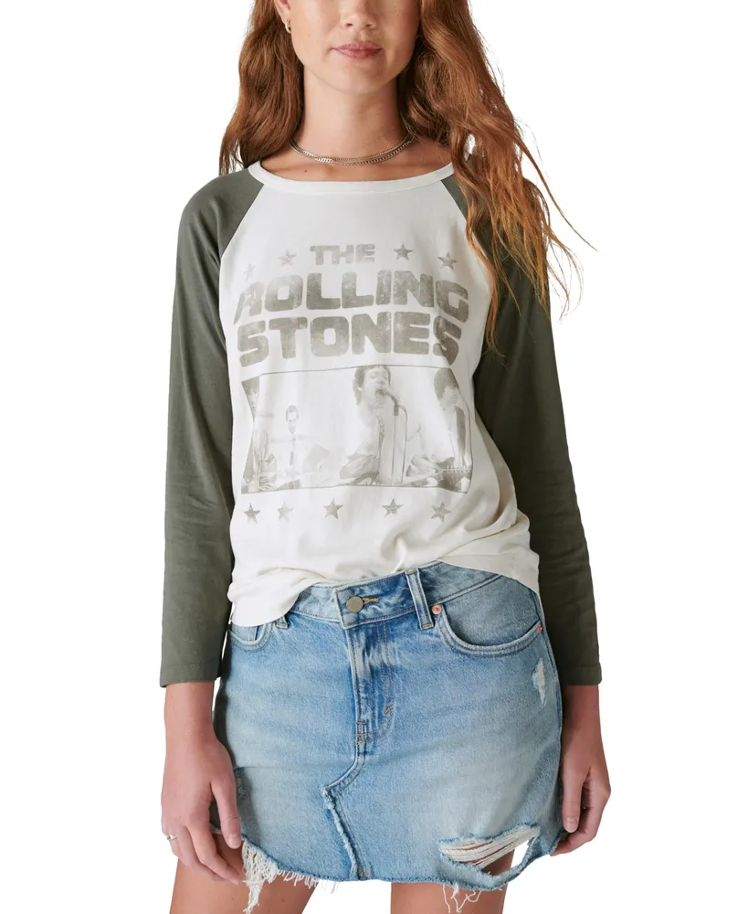 lucky brand rolling stones t shirt