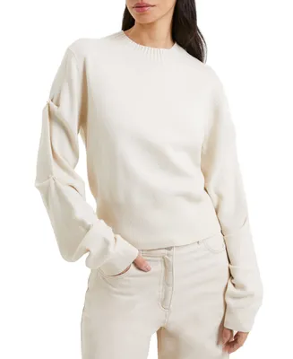 French Connection Women's Imitation Pearl-Sleeve Sweater
