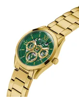 Guess Men's Multi-Function Gold-Tone Stainless Steel Watch 42mm