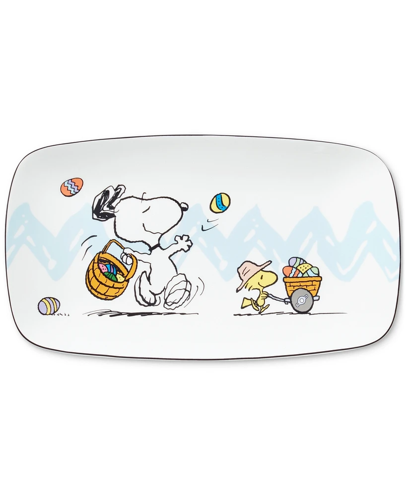 Lenox Peanuts Snoopy & Woodstock Easter Serving Tray