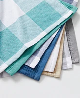 Jackson Plaid Waffle Weave Kitchen Towel, Set of 4