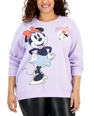 Disney Trendy Plus Minnie Mouse Graphic-Print Sweatshirt