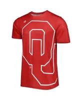 Men's Dyme Lyfe Crimson Oklahoma Sooners Big Logo T-shirt