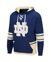 Men's Colosseum Navy Notre Dame Fighting Irish Lace Up 3.0 Pullover Hoodie