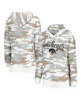 Women's Pressbox Camo Iowa Hawkeyes San Pablo Pullover Hoodie