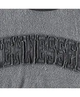 Women's Pressbox Black Distressed Tennessee Volunteers Ponchoville Pullover Sweatshirt