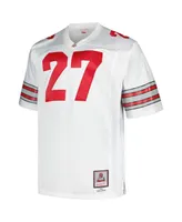 Men's Mitchell & Ness Eddie George White Ohio State Buckeyes Big and Tall Legacy Jersey