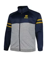 Men's Profile Navy Notre Dame Fighting Irish Fleece Full-Zip Jacket