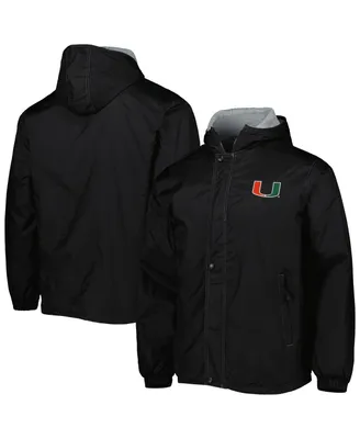 Men's Dunbrooke Black Miami Hurricanes Legacy Full-Zip Hoodie Jacket