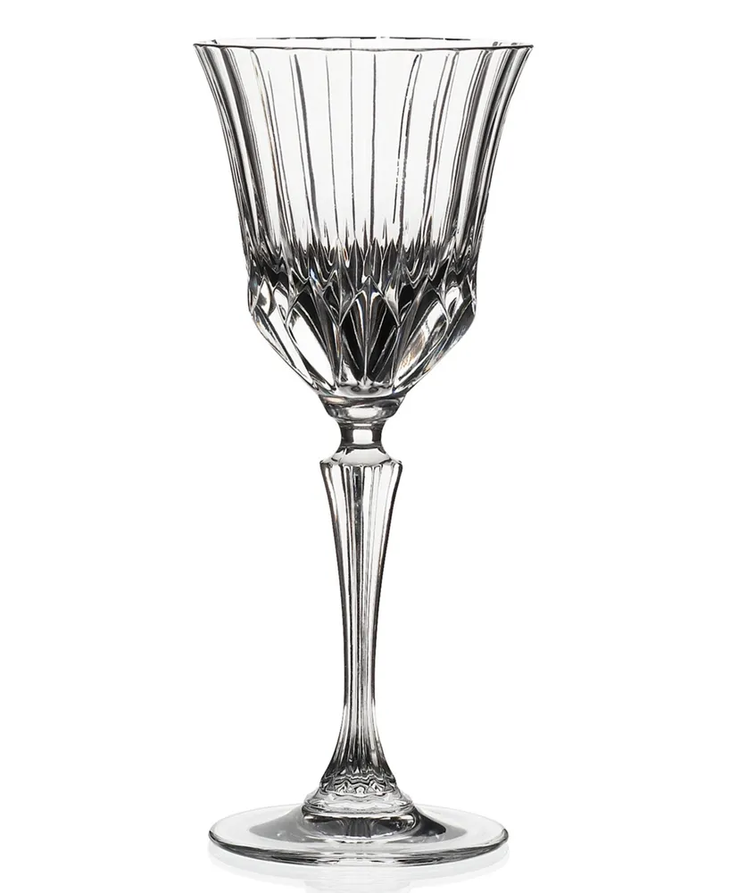Lorren Home Trends Rcr Adagio Crystal Wine Glass Set of 6
